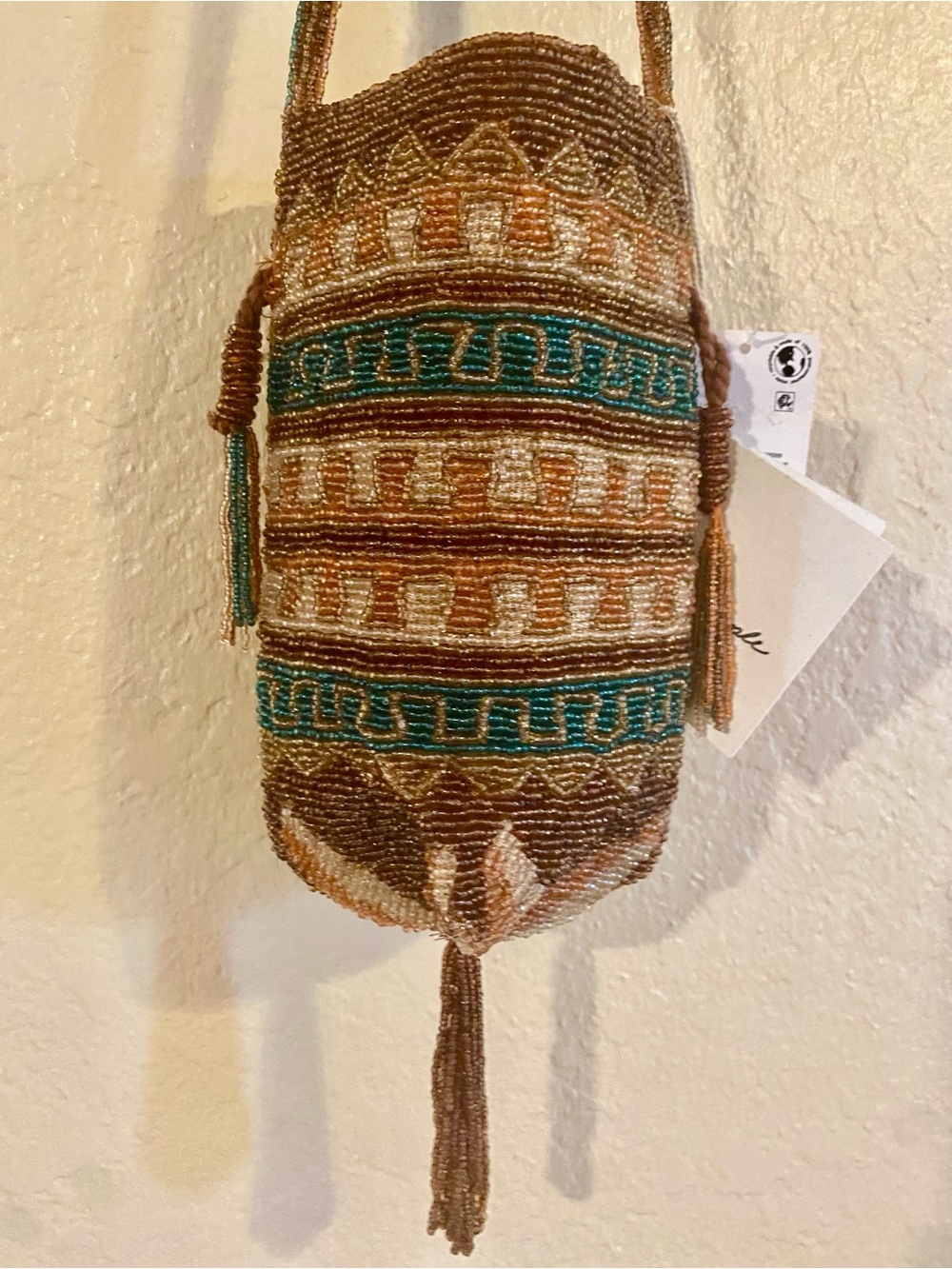 Free People Beaded Tassel Pouch NWT OS - Picture 11 of 16